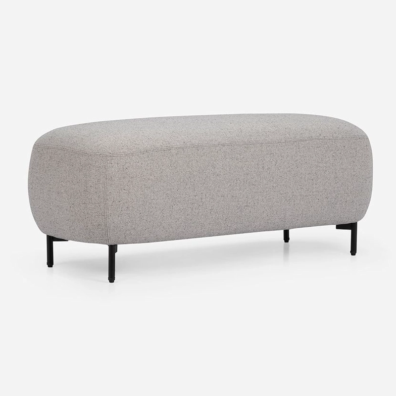 POUF ROSEN GRAND LARGE TELA CENIZA - 1