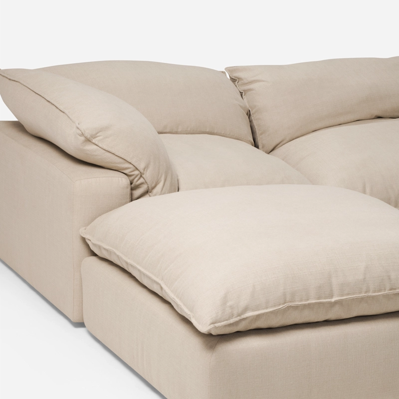 SOFÁ SECCIONAL ROSEN SHANKLIN IZQUIERDO BEIGE 4 PIEZAS - 9