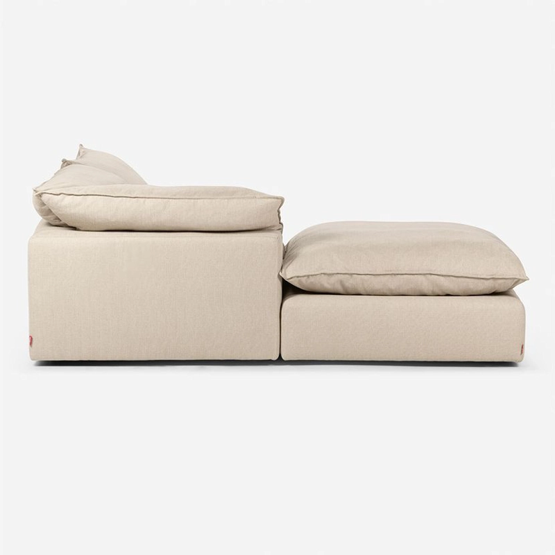 SOFA SECCIONAL ROSEN SHANKLIN IZQUIERDO 3 PIEZAS TELA BEIGE - 4