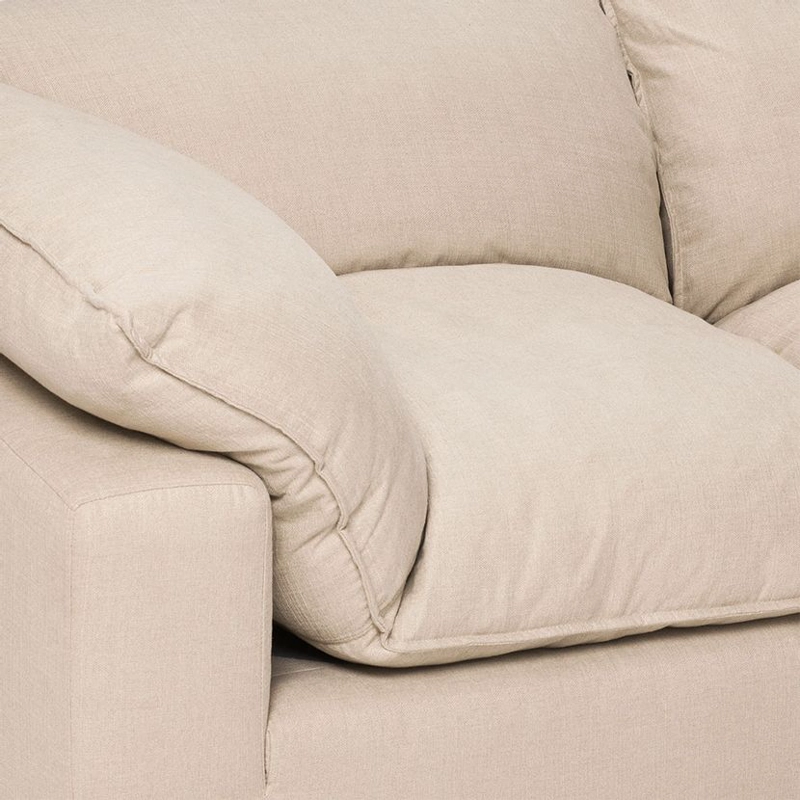 SOFA SECCIONAL ROSEN SHANKLIN IZQUIERDO 3 PIEZAS TELA BEIGE - 7