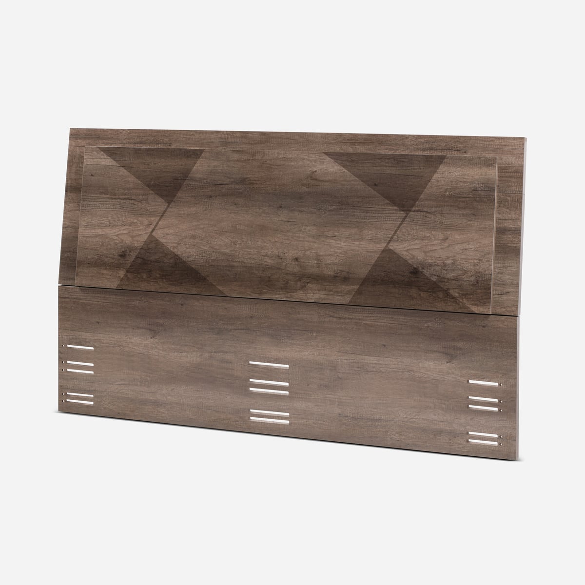 SET RESPALDO ROSEN KING MADERA + VELADORES FOLGATE CAFÉ - 4