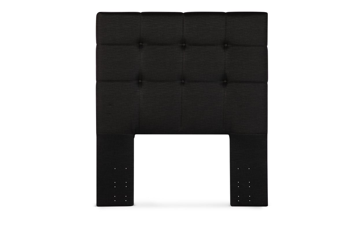 SET RESPALDO ROSEN 1.5 PLAZAS MADERA + VELADOR ISSEY GRAFITO - 2