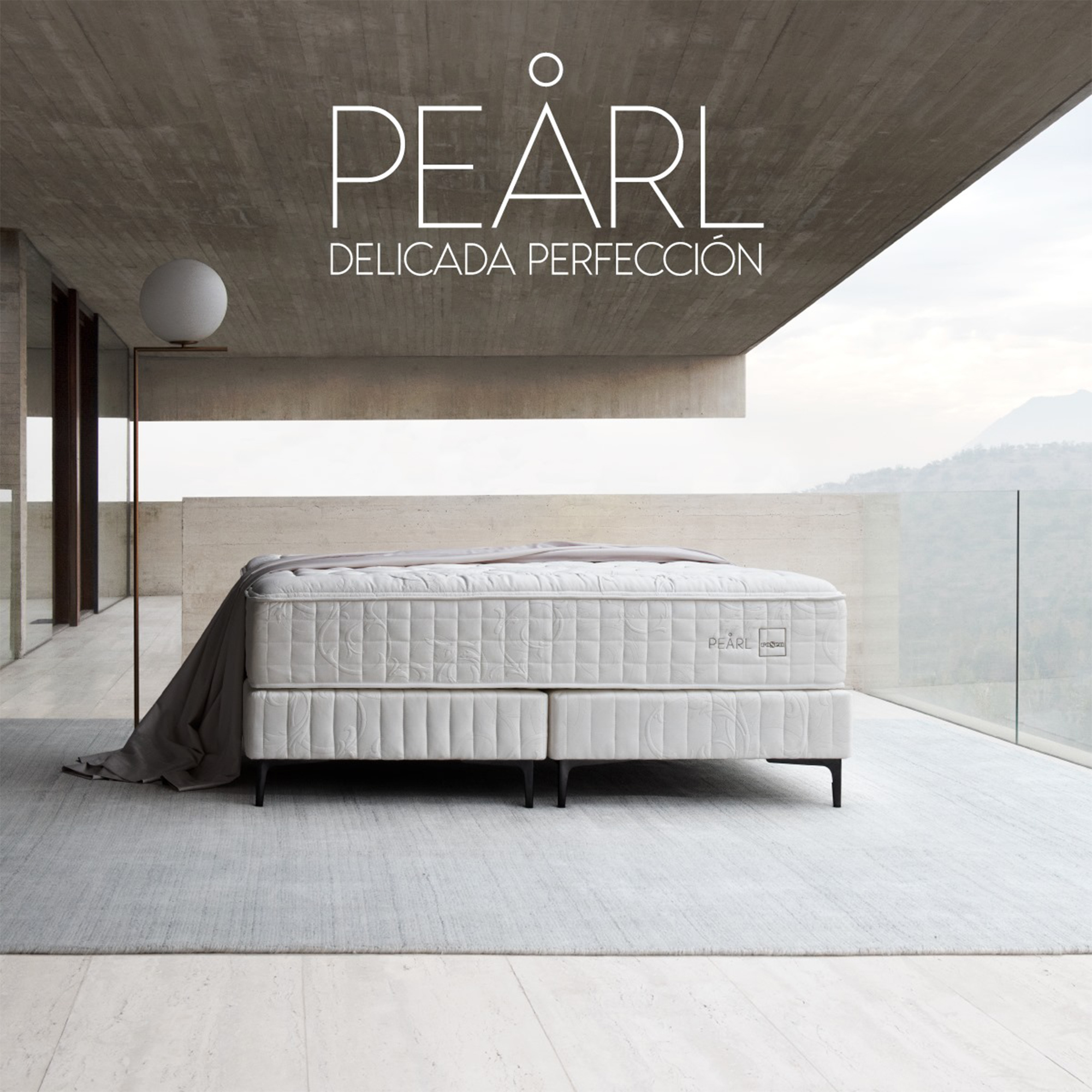 BOX SPRING ROSEN PEARL SUPER KING 200 X 200 CM BASE GRIS - 3