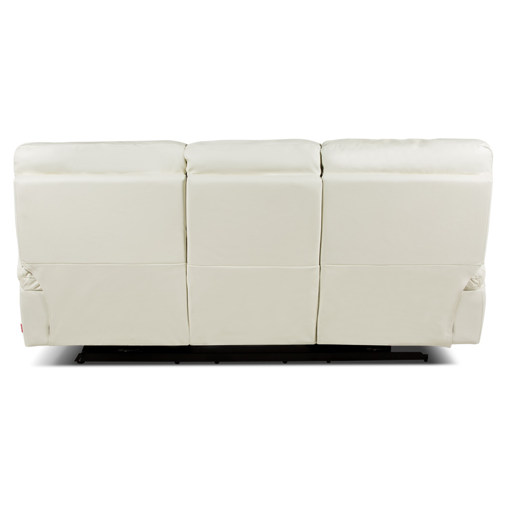 ROSEN SOFA RECLINABLE POCH CUERO 3 CUERPOS BLANCO - 8