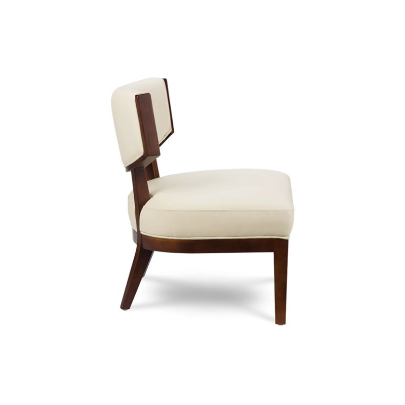 POLTRONA ROSEN A-550 MADERA CUERO BEIGE - 3