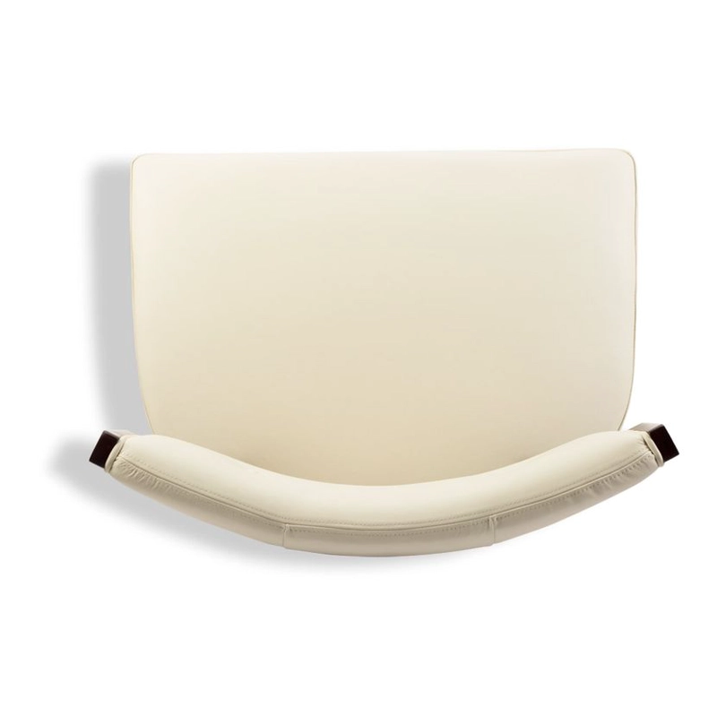 POLTRONA ROSEN A-550 MADERA CUERO BEIGE - 6