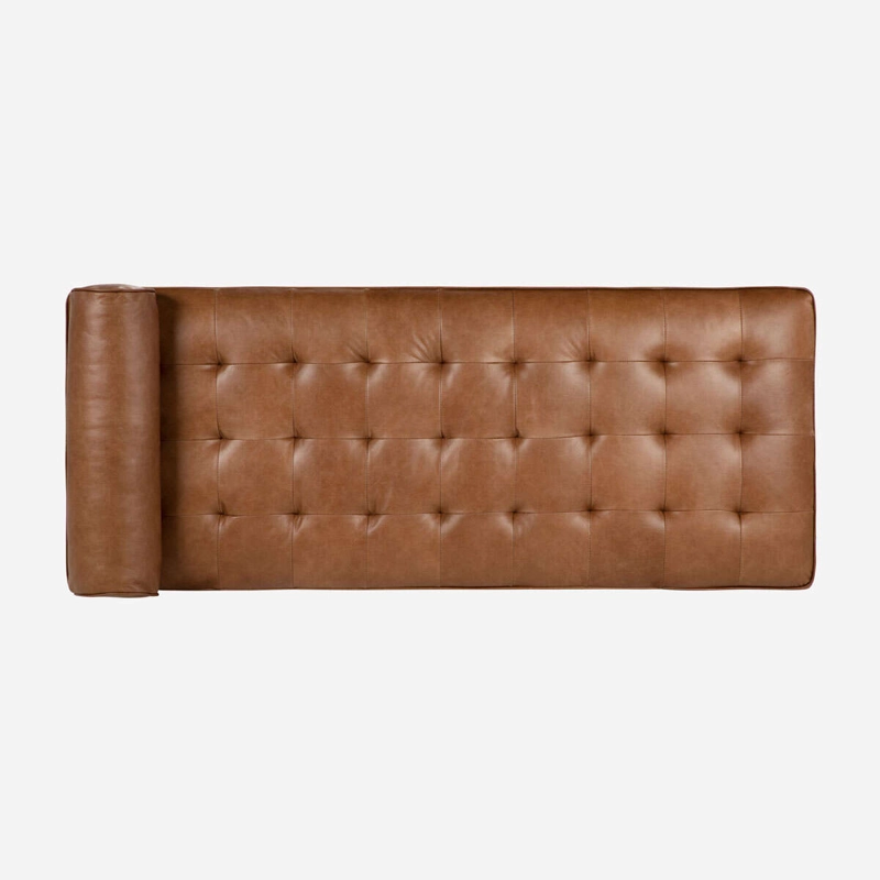 BANQUETA ROSEN STEPNEY 1 CUERPO CUERO CAMEL - 6