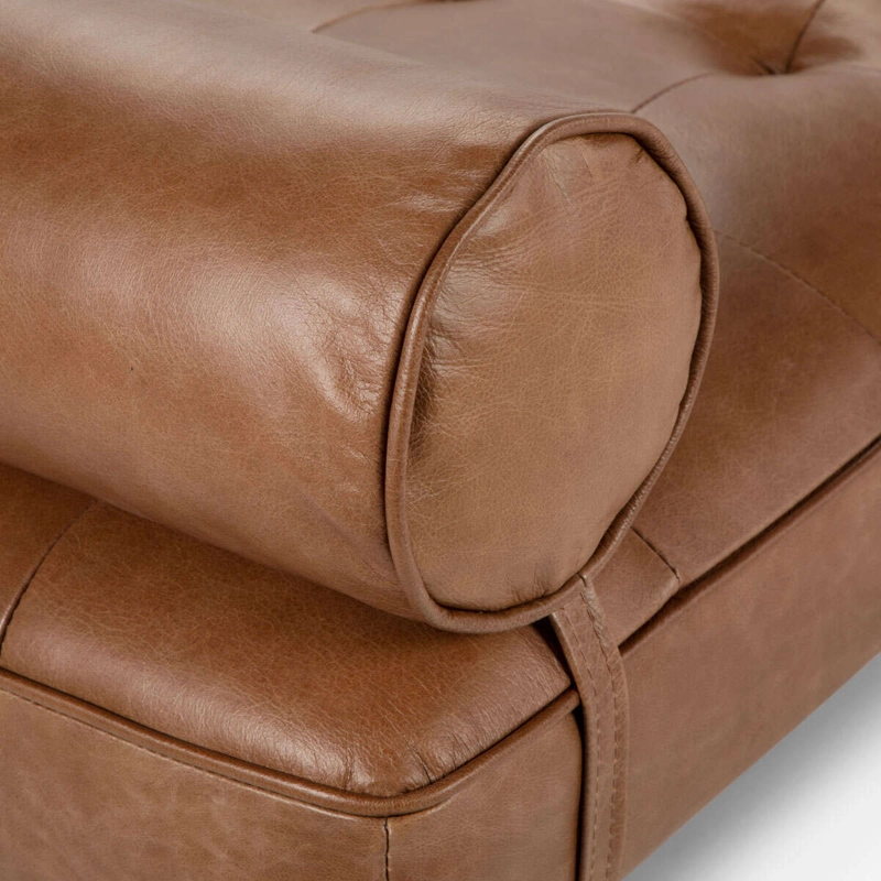 BANQUETA ROSEN STEPNEY 1 CUERPO CUERO CAMEL - 7