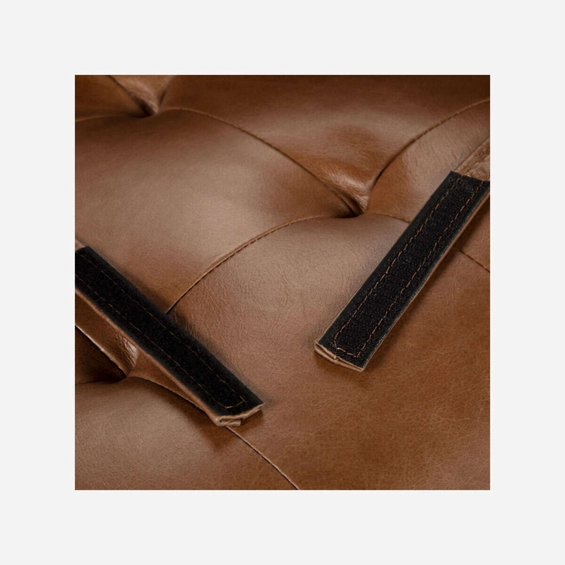 BANQUETA ROSEN STEPNEY 1 CUERPO CUERO CAMEL - 8