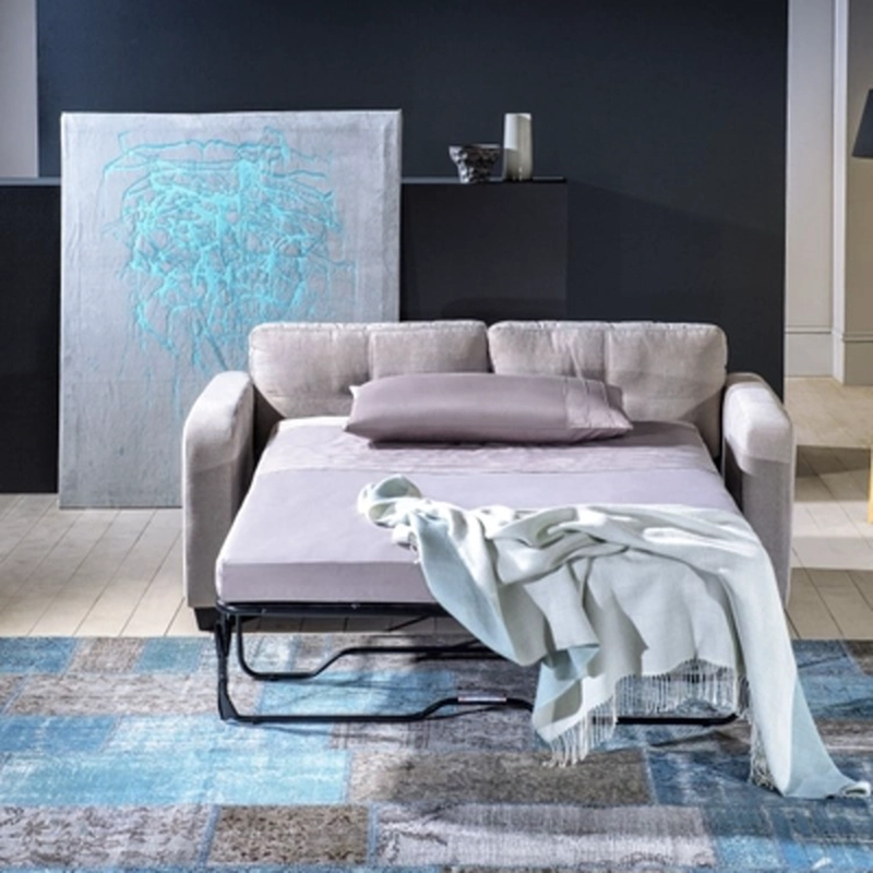 SOFÁ CAMA ROSEN VALENTINO 2 CUERPOS CAFE CLARO VISÓN - 7