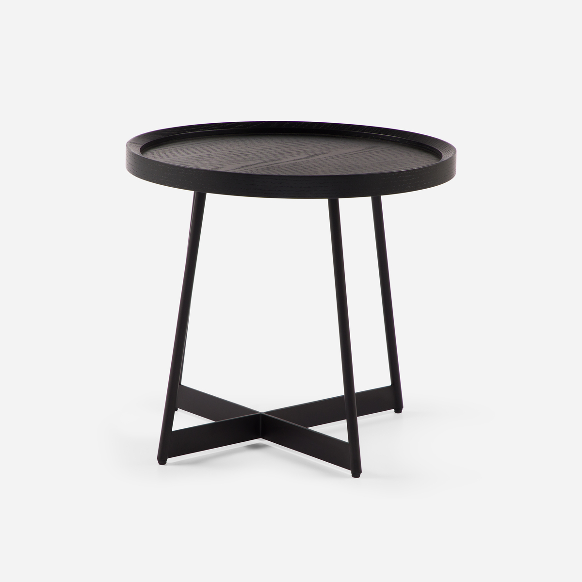 MESA LATERAL ROSEN LIBERTY 50X50 CM NEGRO - 1