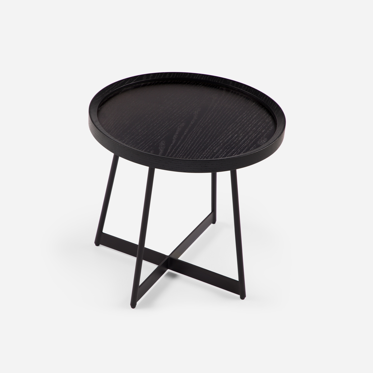 MESA LATERAL ROSEN LIBERTY 50X50 CM NEGRO - 3
