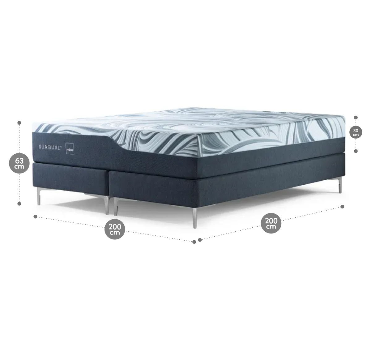 CAMA EUROPEA ROSEN SEAQUAL SUPER KING BD 200 X 200 CM - 2