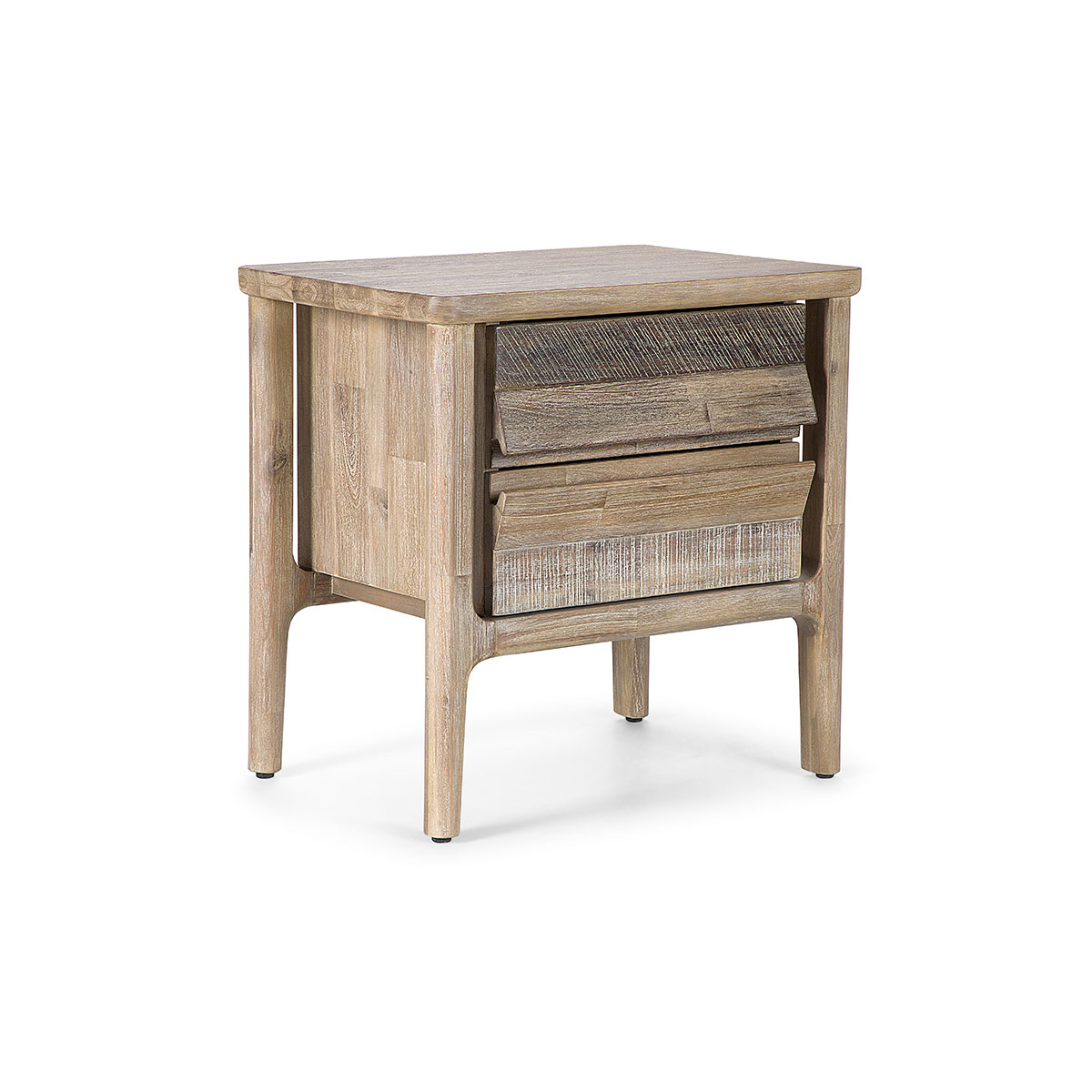 SET RESPALDO 2 PLAZAS + VELADORES MADERA ROSEN LICABETO - 2