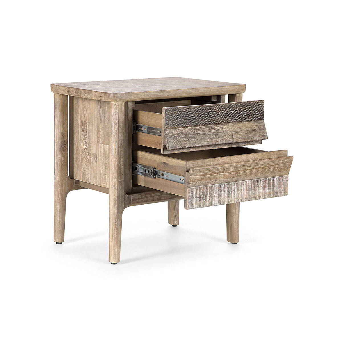 SET RESPALDO KING + VELADORES MADERA ROSEN LICABETO - 7
