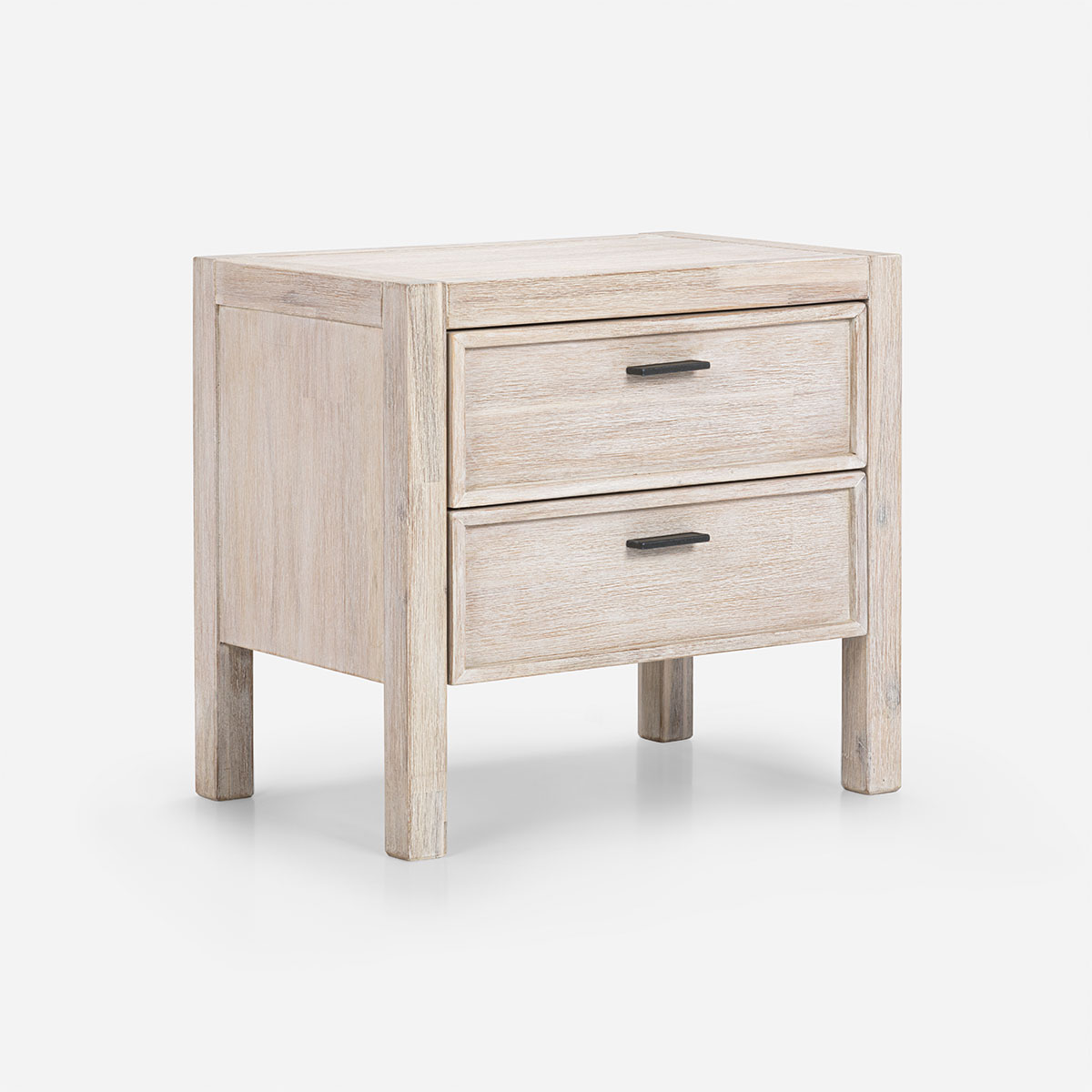 SET RESPALDO 2 PLAZAS + VELADORES KARSTEN ROSEN MADERA - 3