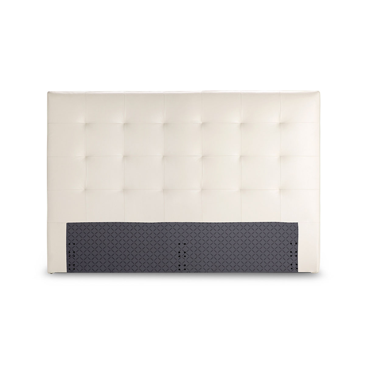 RESPALDO ROSEN NEW OLIVER ICE SÚPER KING MADERA CUERO BLANCO - 1