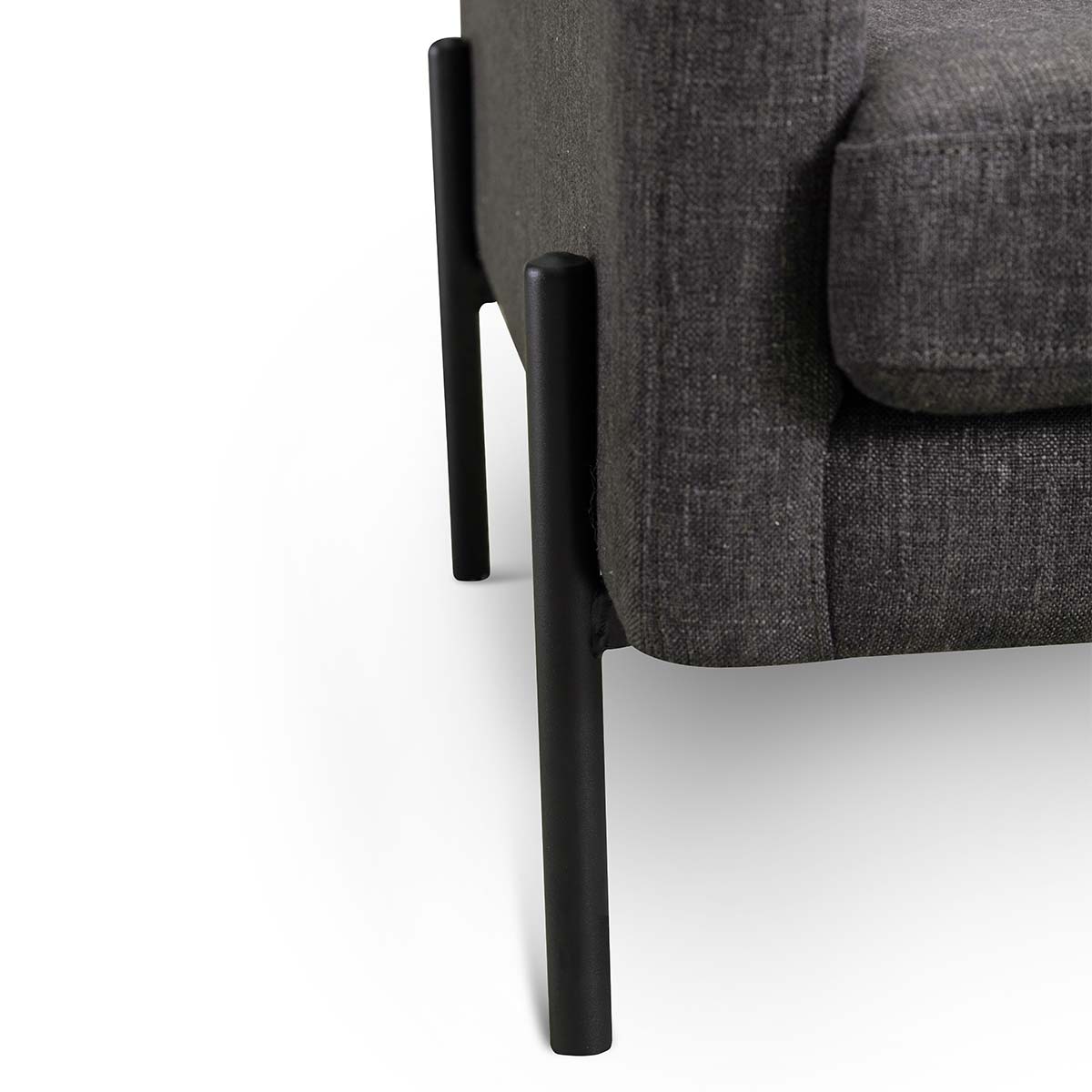 SET 2 POLTRONAS ROSEN DROLET TELA GRAFITO - 4