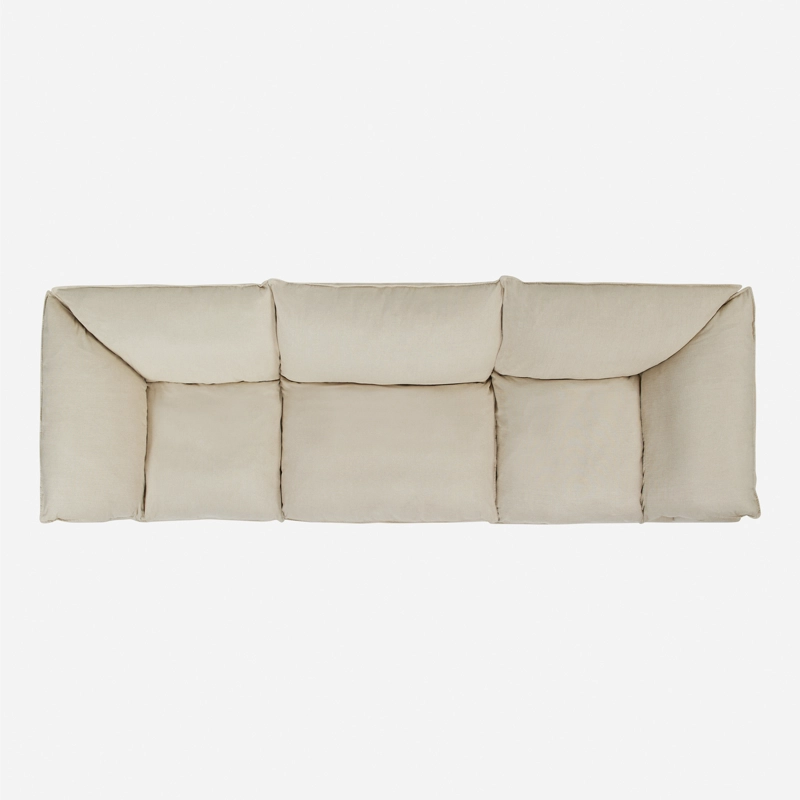 SOFÁ ROSEN SHANKLIN 3 CUERPOS BEIGE MODULAR 2 ESQUINEROS+1 BUTACA - 3