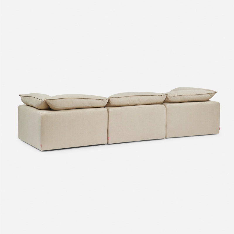 SOFÁ ROSEN SHANKLIN 3 CUERPOS BEIGE MODULAR 2 ESQUINEROS+1 BUTACA - 4