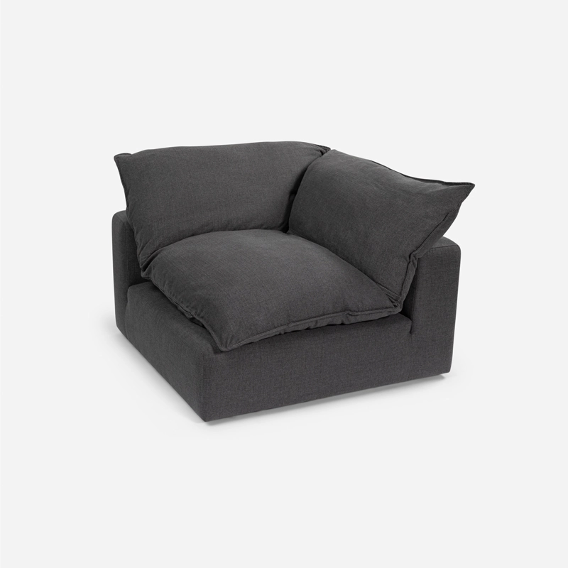 SOFÁ ROSEN SHANKLIN 1 CUERPO CARBON ESQUINERO CHARCOAL - 1