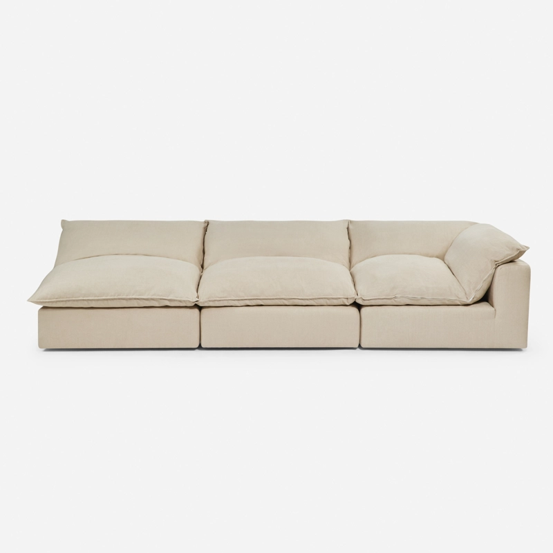 MODULAR ROSEN SHANKLIN 3 CUERPOS BEIGE 1 ESQUINERO + 2 BUTACAS - 2