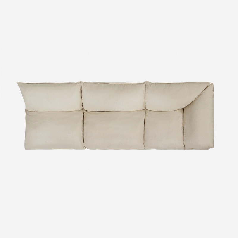MODULAR ROSEN SHANKLIN 3 CUERPOS BEIGE 1 ESQUINERO + 2 BUTACAS - 3