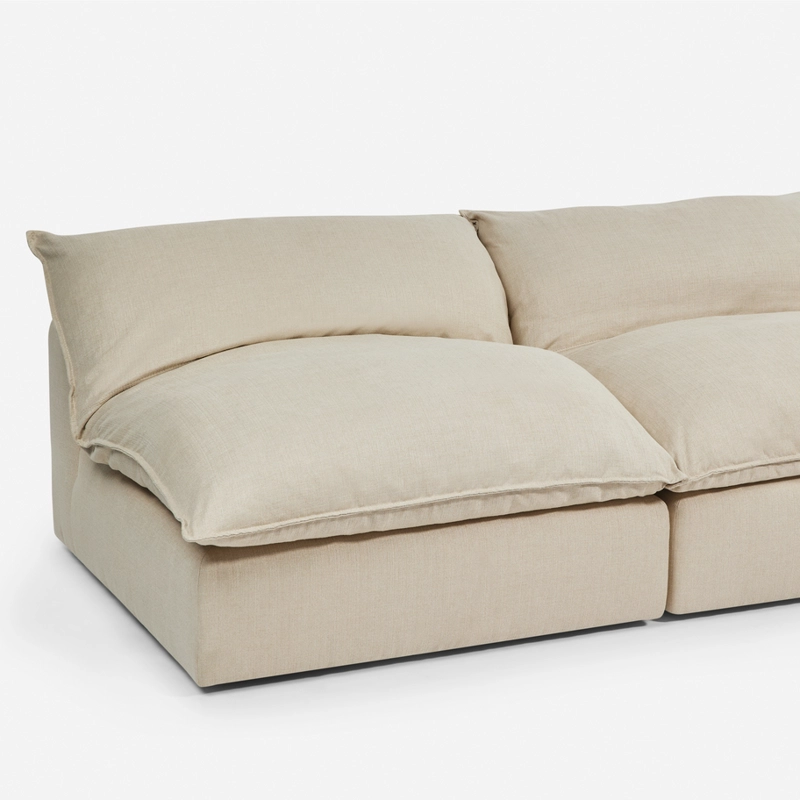 MODULAR ROSEN SHANKLIN 3 CUERPOS BEIGE 1 ESQUINERO + 2 BUTACAS - 5
