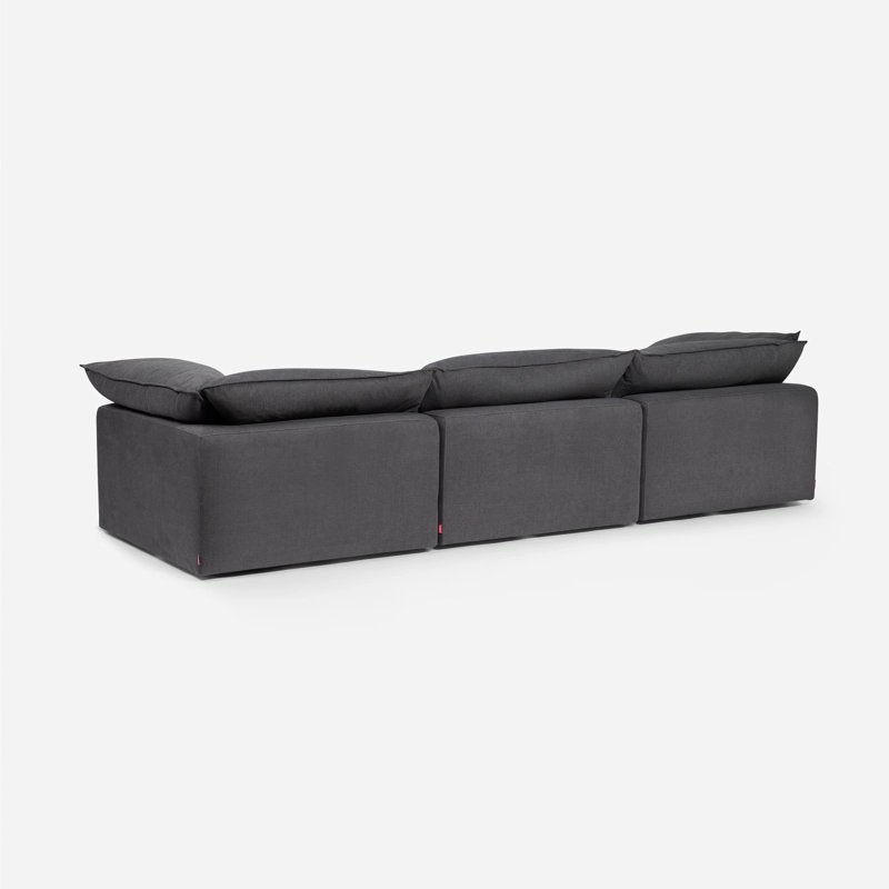 BUTACA ROSEN SHANKLIN 3 CUERPOS CARBON MODULAR 2 ESQUINEROS + 1 CHARCOAL - 4