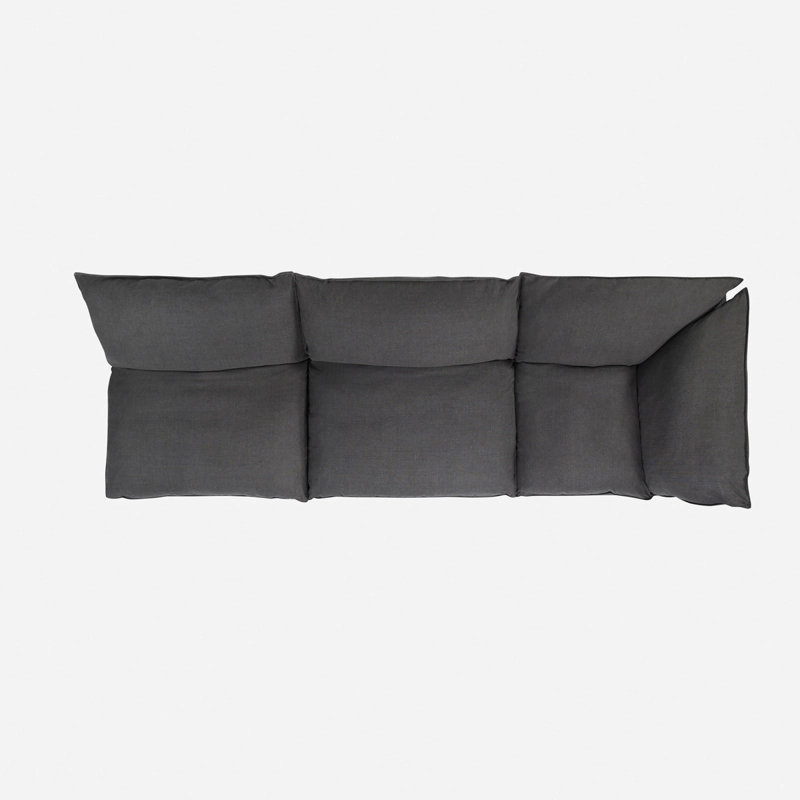 MODULAR ROSEN SHANKLIN 3 CUERPOS CARBON 1 ESQUINERO + 2 BUTACAS CHARCOAL - 3