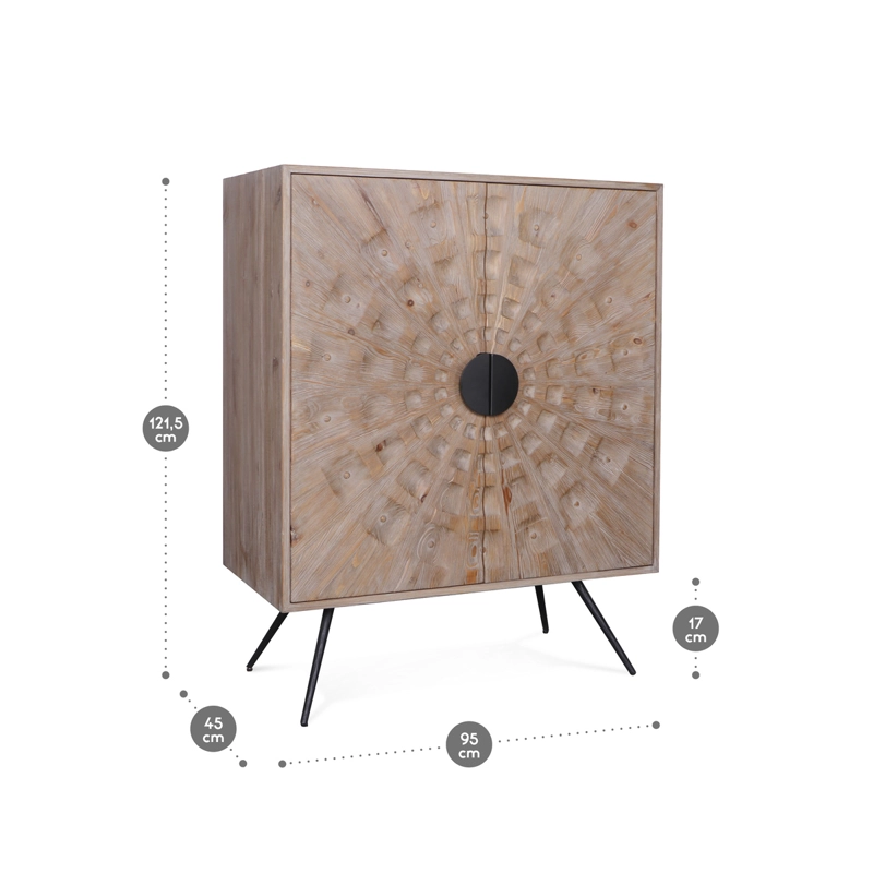 ESTANTE ROSEN GRANSDEN MADERA ROBLE BEIGE - 2