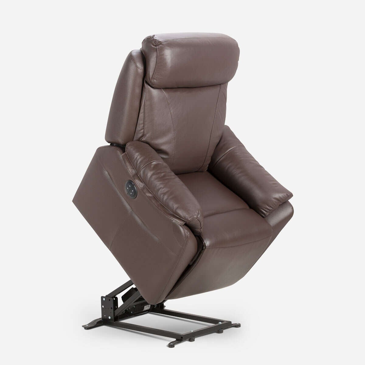 BERGERE ROSEN KLIMT CUERO CAFÉ ELÉCTRICO CON ALZADOR - 1