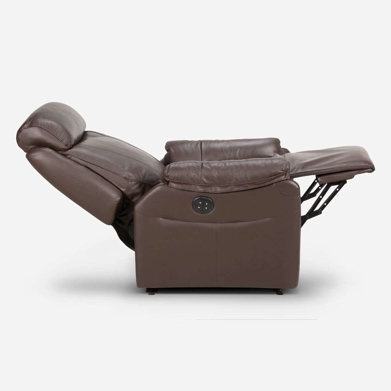 BERGERE ROSEN KLIMT CUERO CAFÉ ELÉCTRICO CON ALZADOR - 5