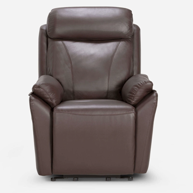 BERGERE ROSEN KLIMT CUERO CAFÉ ELÉCTRICO CON ALZADOR - 7
