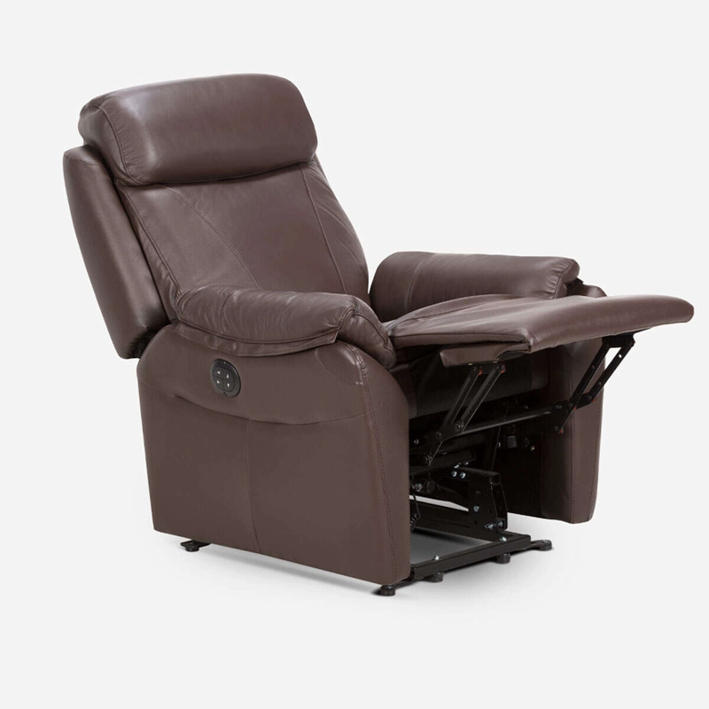 BERGERE ROSEN KLIMT CUERO CAFÉ ELÉCTRICO CON ALZADOR - 8