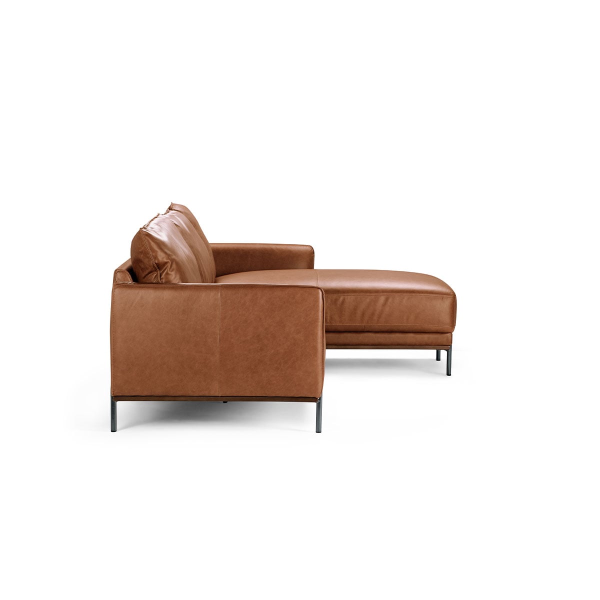 SOFA SECCIONAL ROSEN WESTWOOD DERECHO CUERO CAMEL - 2