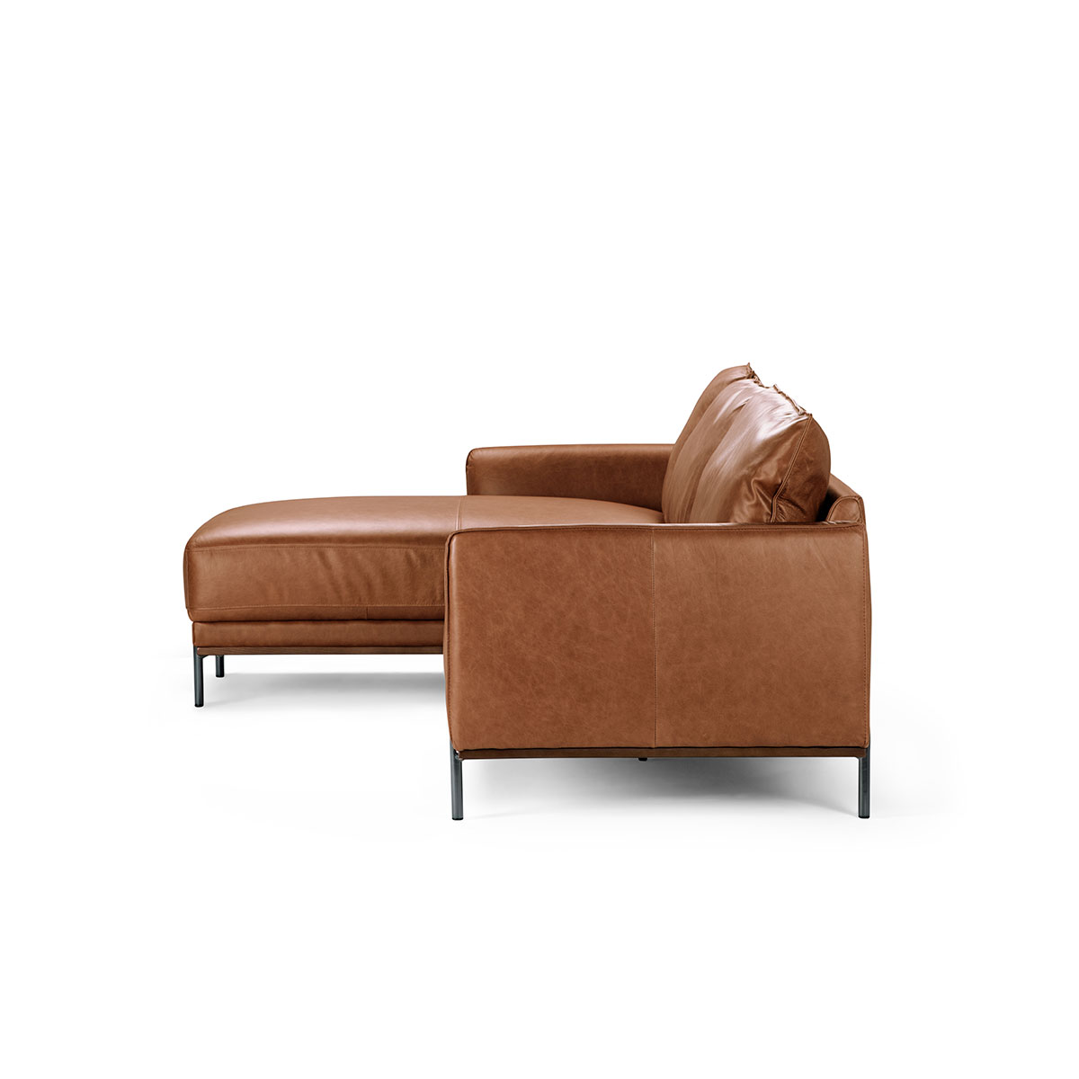 SOFÁ SECCIONAL ROSEN WESTWOOD IZQUIERDO CUERO CAMEL - 3