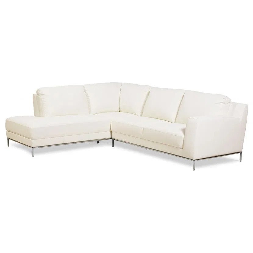 SOFÁ SECCIONAL ROSEN KRIS IZQUIERDO CUERO IVORY - 1