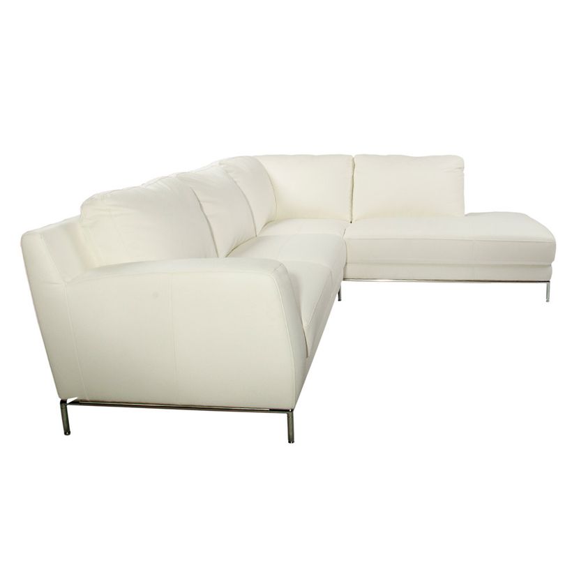 SOFÁ SECCIONAL ROSEN KRIS DERECHO CUERO IVORY - 5