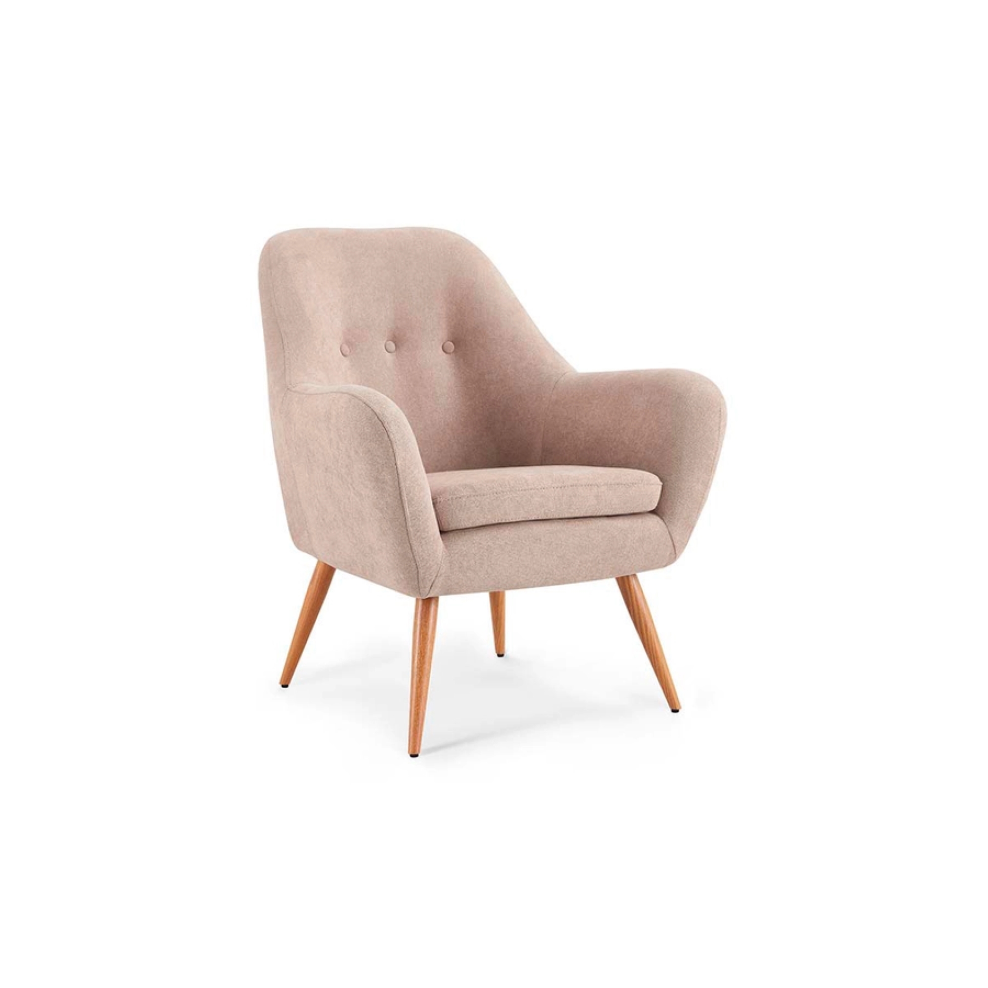POLTRONAS ROSEN BARTOLO 1 CUERPO TAUPE SET 2 PATA METALICA - 3