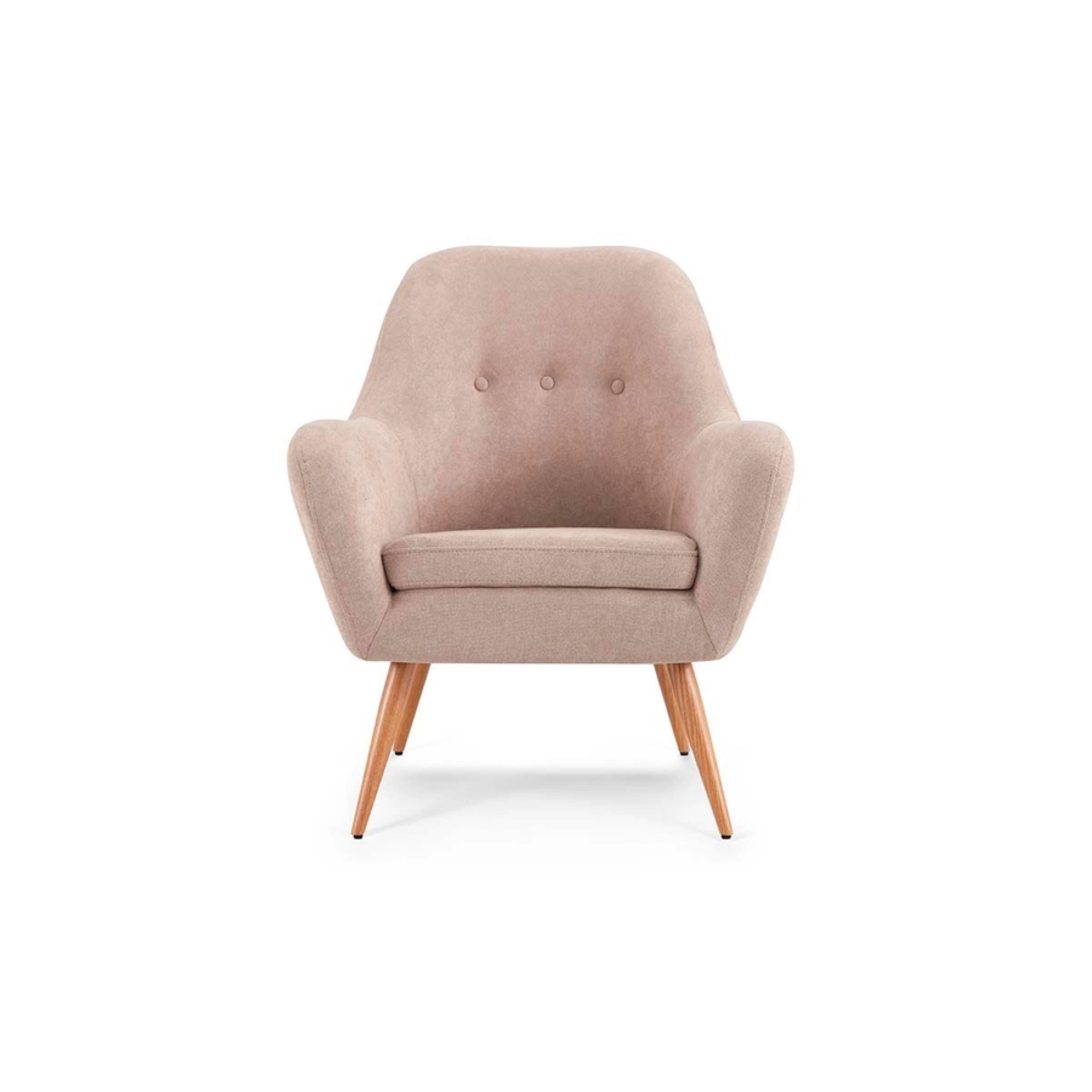 POLTRONAS ROSEN BARTOLO 1 CUERPO TAUPE SET 2 PATA METALICA - 4