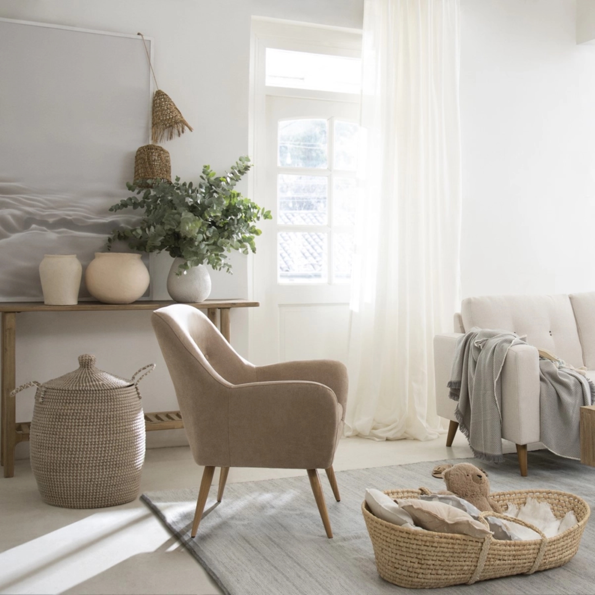 POLTRONAS ROSEN BARTOLO 1 CUERPO TAUPE SET 2 PATA METALICA - 5