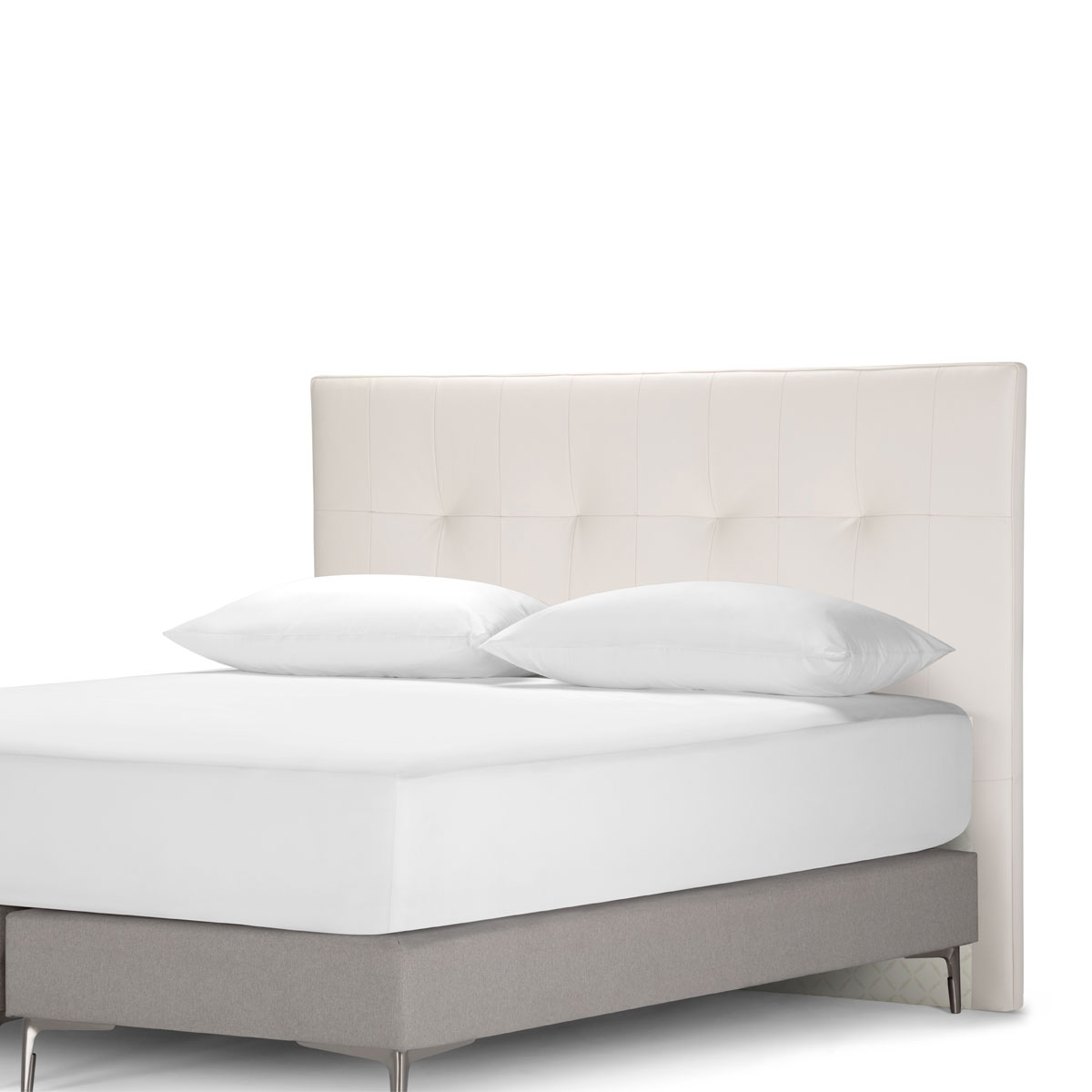 RESPALDO ROSEN ANDERS ICE 2 PLAZAS CUERO BLANCO - 3