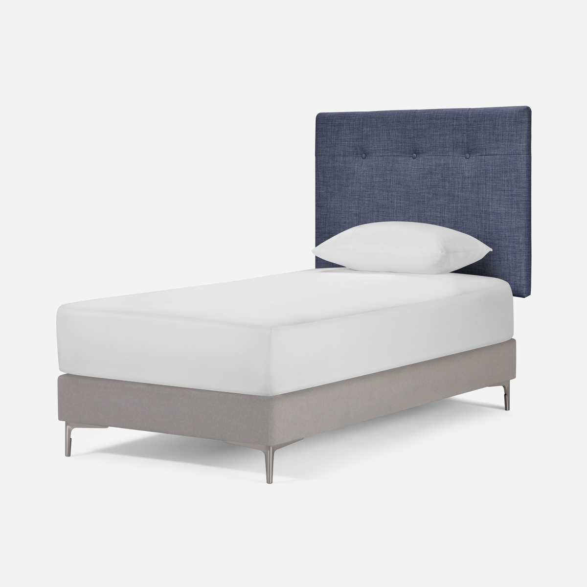 RESPALDO ROSEN NEW BENNET AZUL 1.5 PLAZAS TELA DENIM - 3