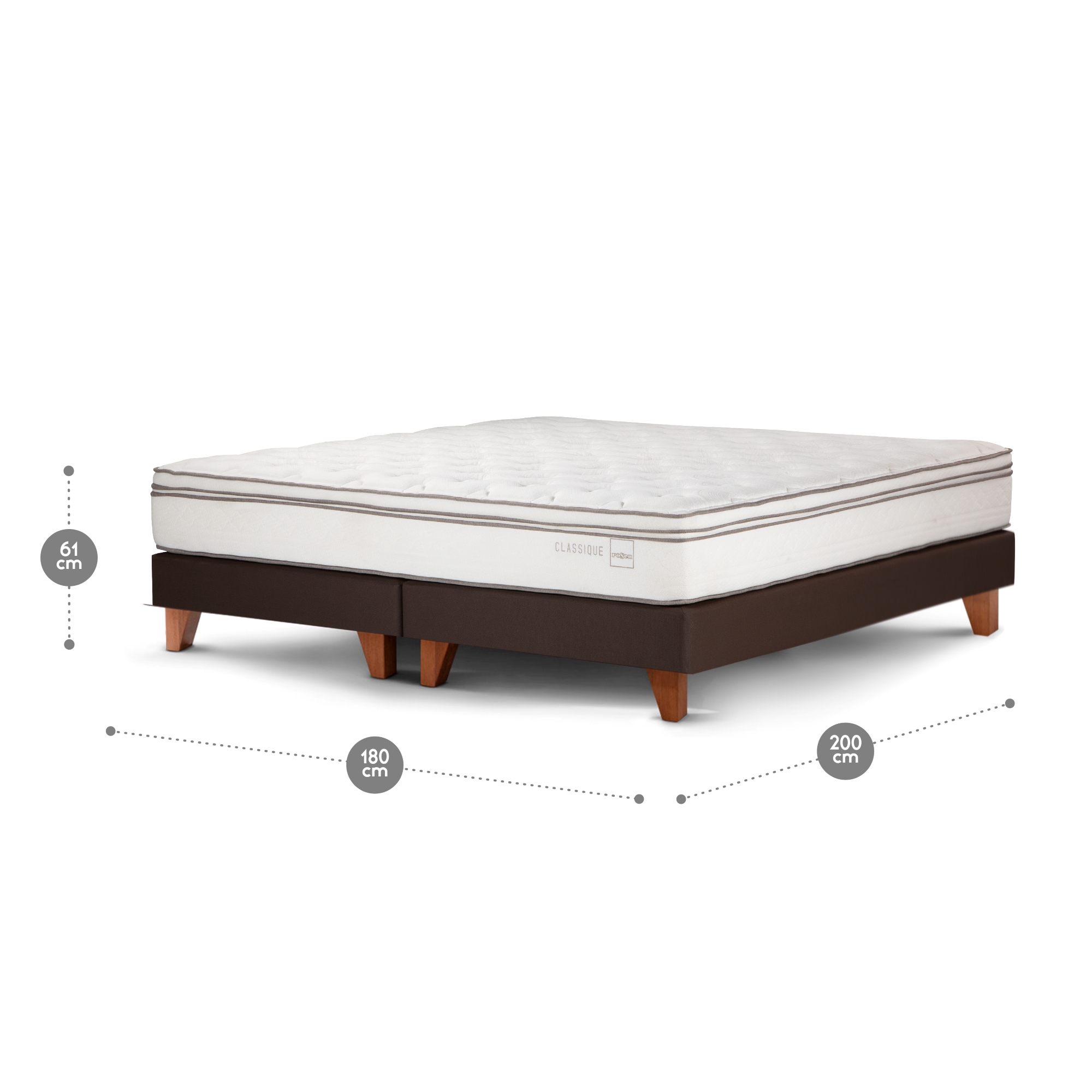 BOX SPRING ROSEN CLASSIQUE+ KING 180 X 200 CM - 3