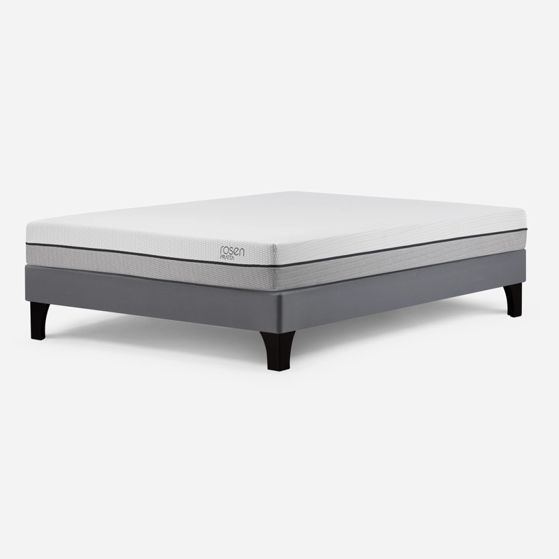 CAMA EUROPEA ROSEN PRATTA 2 PLAZAS PATA MADERA BASE N. 150X200 CM - 1