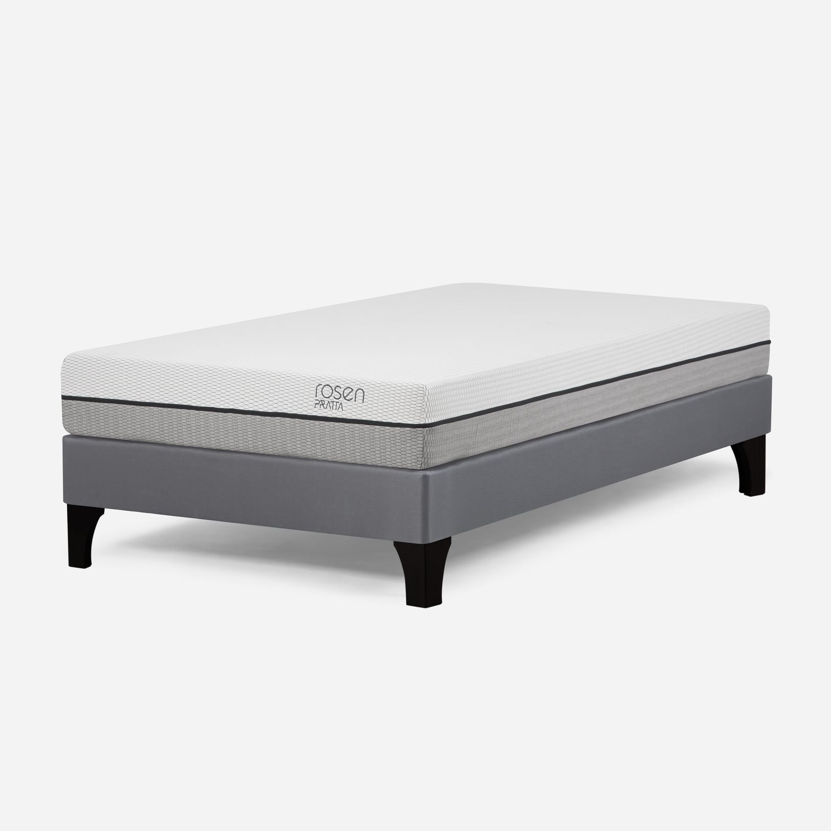CAMA EUROPEA ROSEN PRATTA 1 PLAZA PATA MADERA 90 X 200 CM - 1