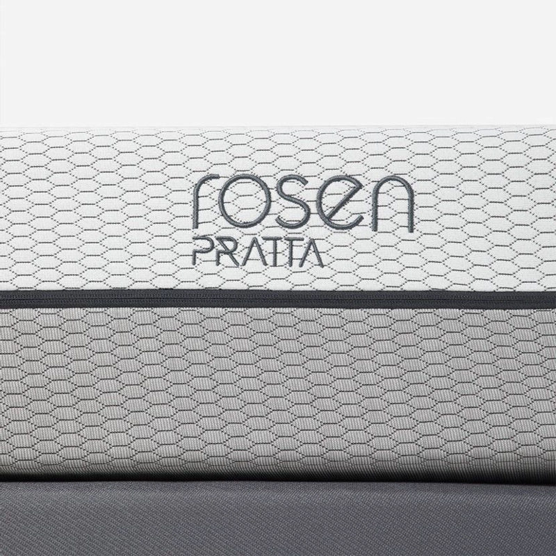 CAMA EUROPEA ROSEN  PRATTA 2 PLAZAS PATA ACERO BD + MUEBLES FERRARA - 8