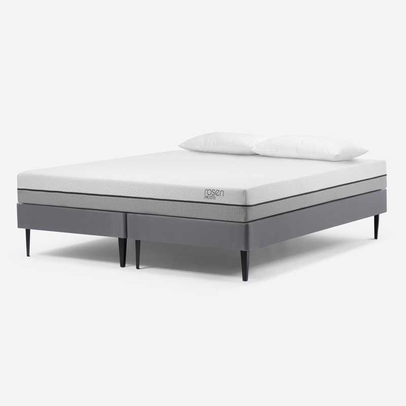 CAMA EUROPEA ROSEN PRATTA 2 PLAZAS PATA ACERO + ALMOHADAS LIGHT - 2