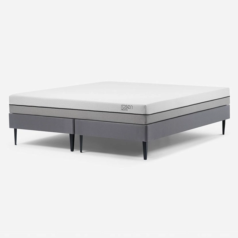 CAMA EUROPEA ROSEN  PRATTA 2 PLAZAS PATA ACERO BASE D. 150 X 200 CM - 1
